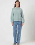 Yasbrida Ls Wool Blend Knit Pullover