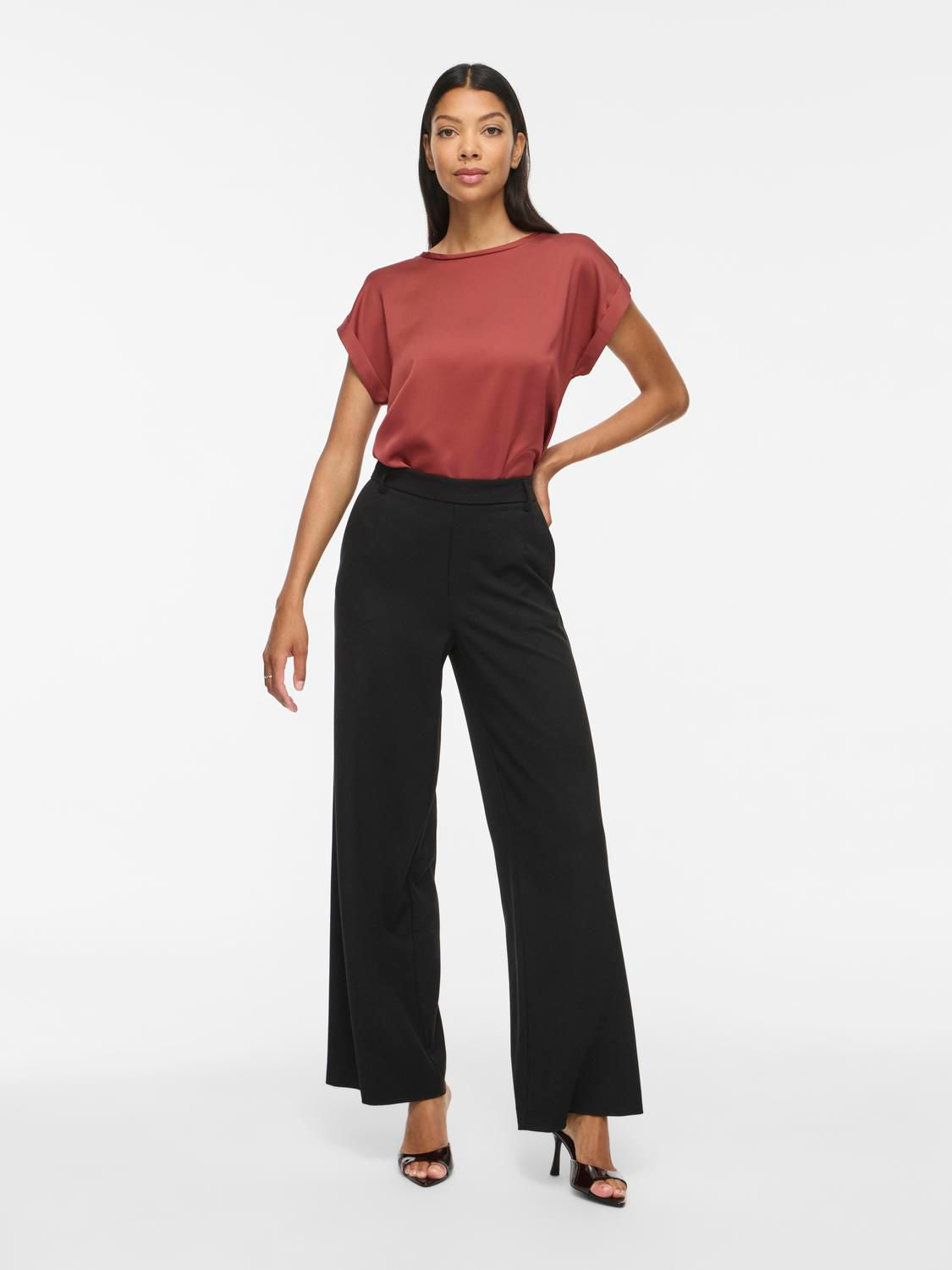 Viellette S/s Satin Top - Noos