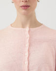 Yaslinnea Ls Knit Linen Cardigan