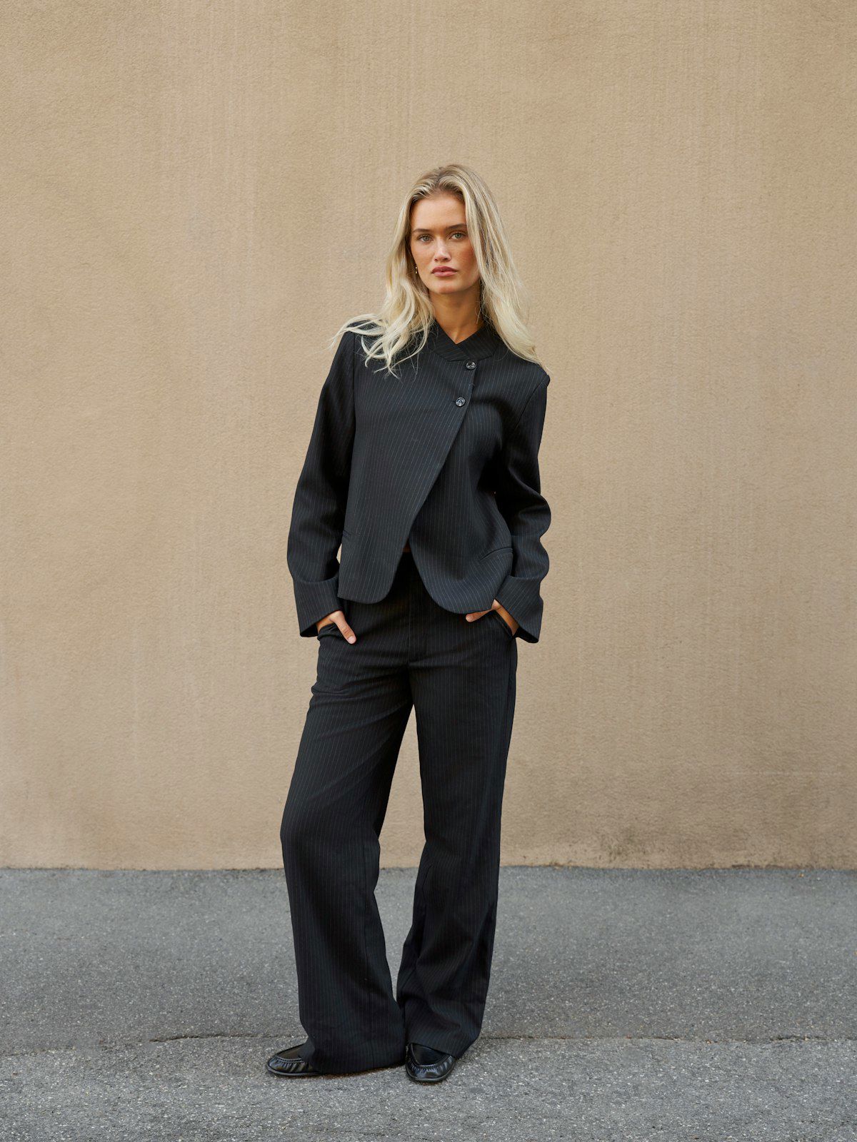 Tiria Slim Pinstripe Blazer