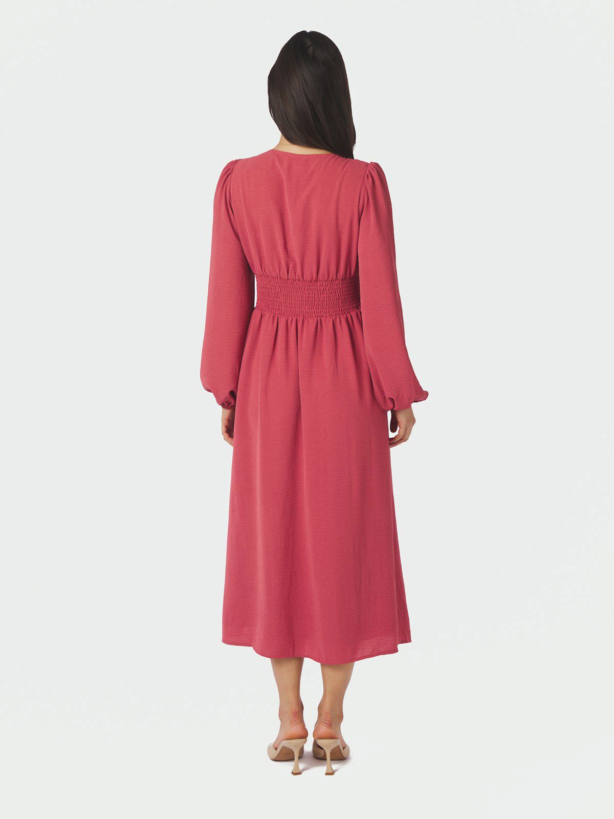 Annelie Solid Crepe Dress