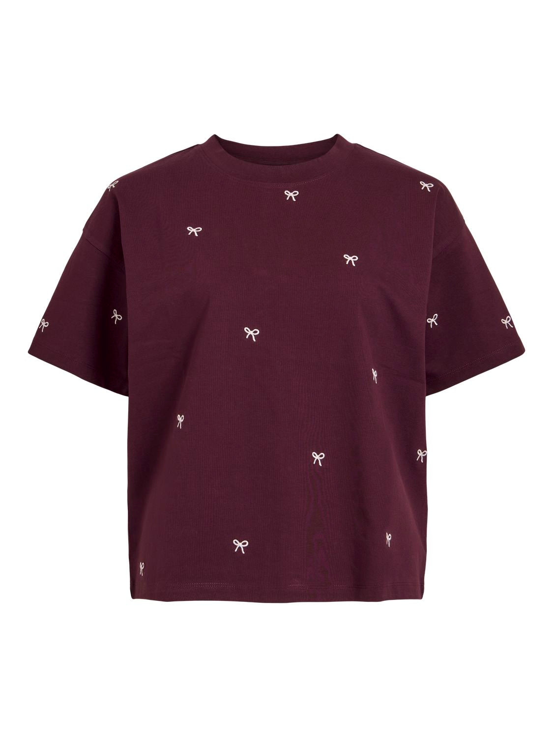 Vimonie Bow O-Neck S/s T-Shirt/rn