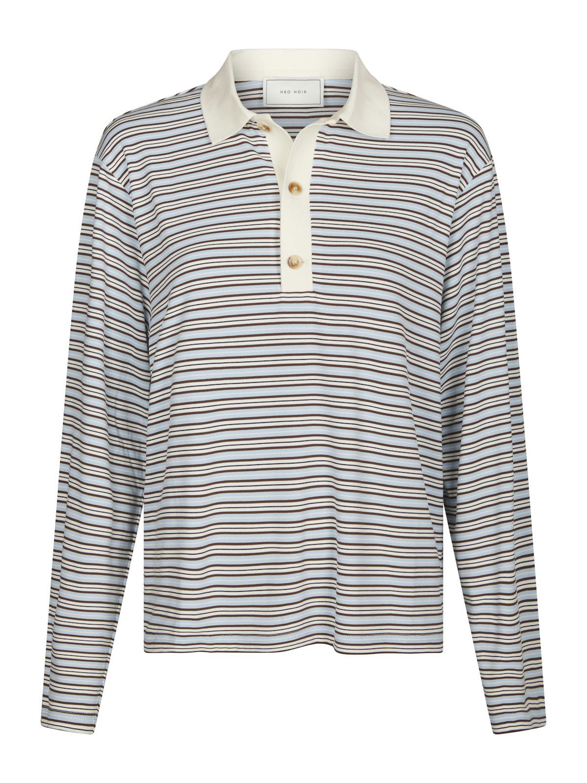 Lirenne Striped Polo Blouse