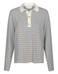 Lirenne Striped Polo Blouse