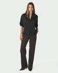 Anelle Heavy Sateen Blouse