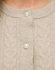 Vikerry Cable L/s Knit Cardigan-Noos