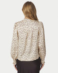 Astrida Flower Jacquard Blouse