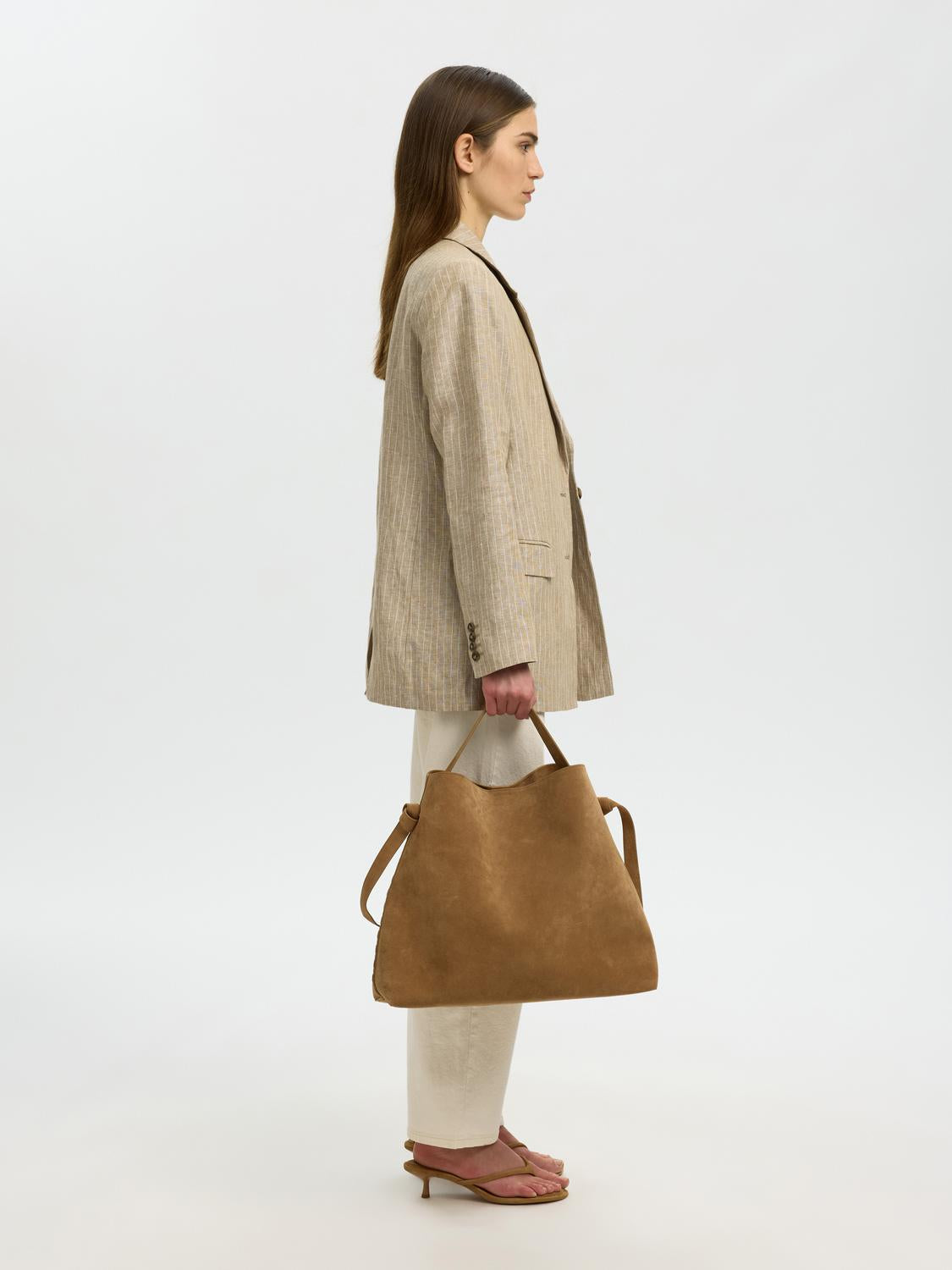 Slfstella Large Suede Bag