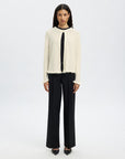 Slflulu Frill Ls Knit Cardigan