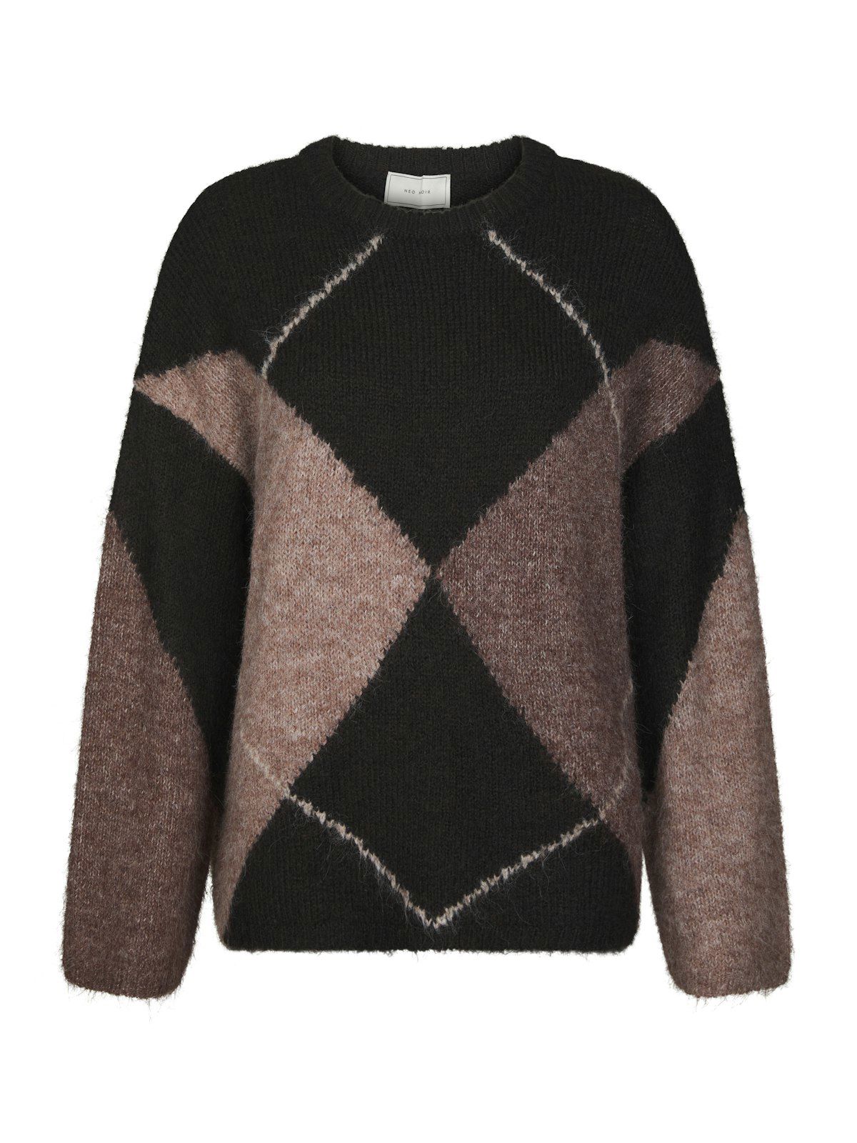 Inga Check Fluff Knit Blouse