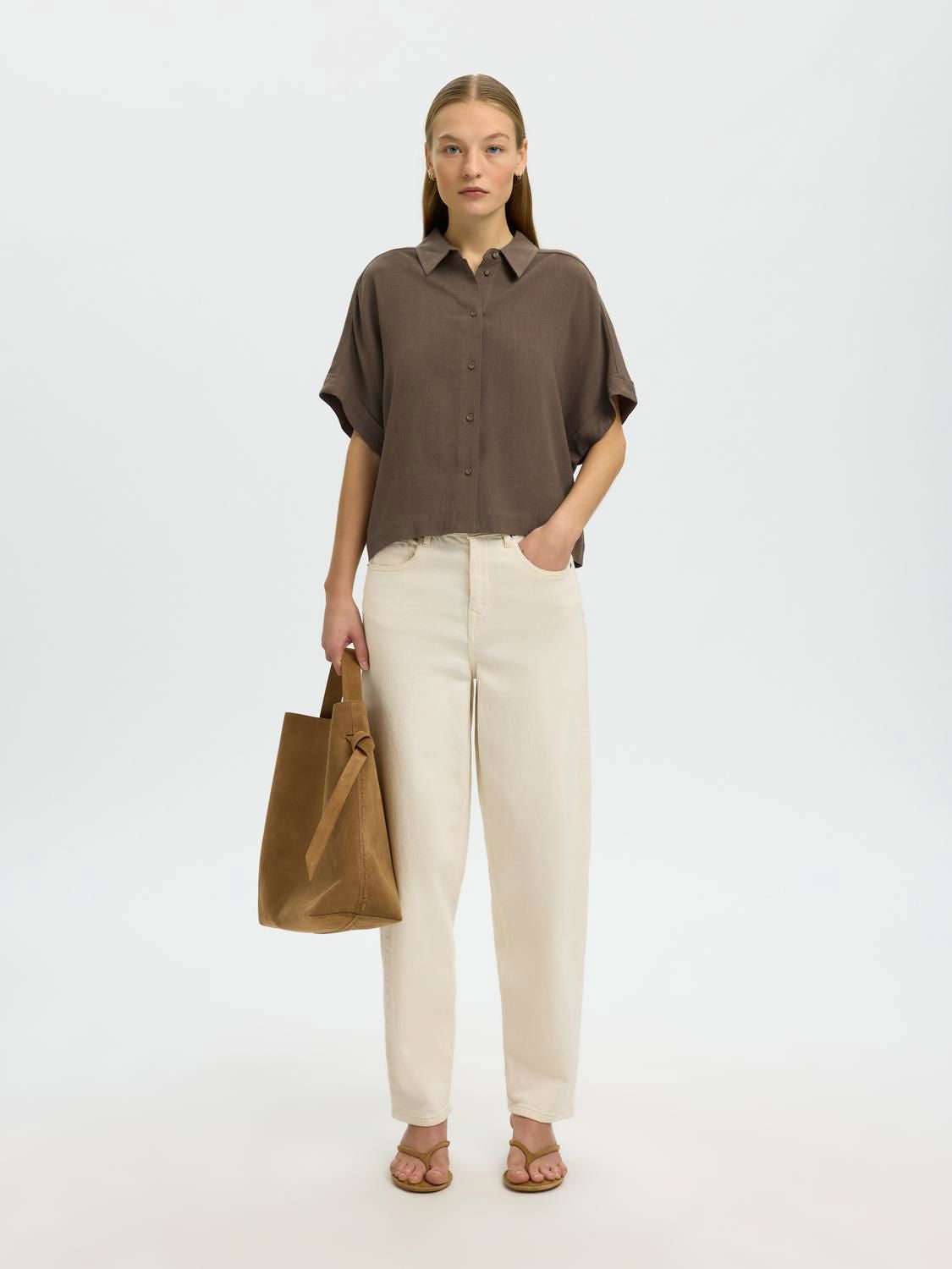 Slwviva Ss Cropped Sun Shirt Noos