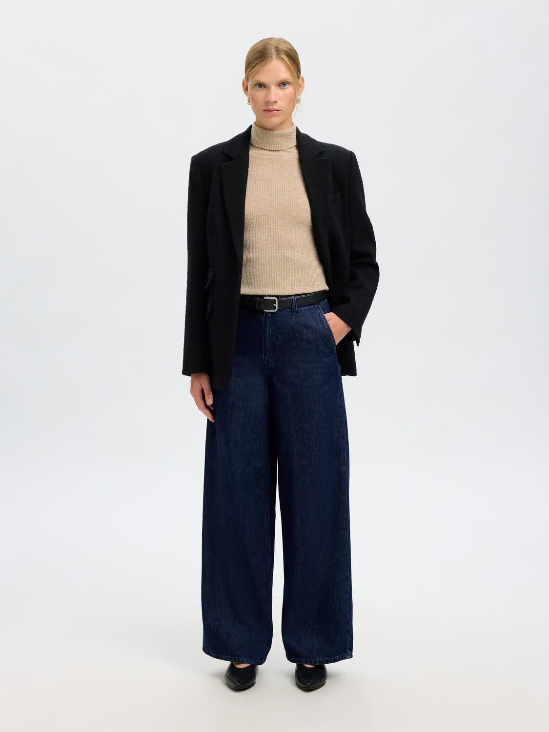 Slfextra Wide Mella-Bora Hw Jeans