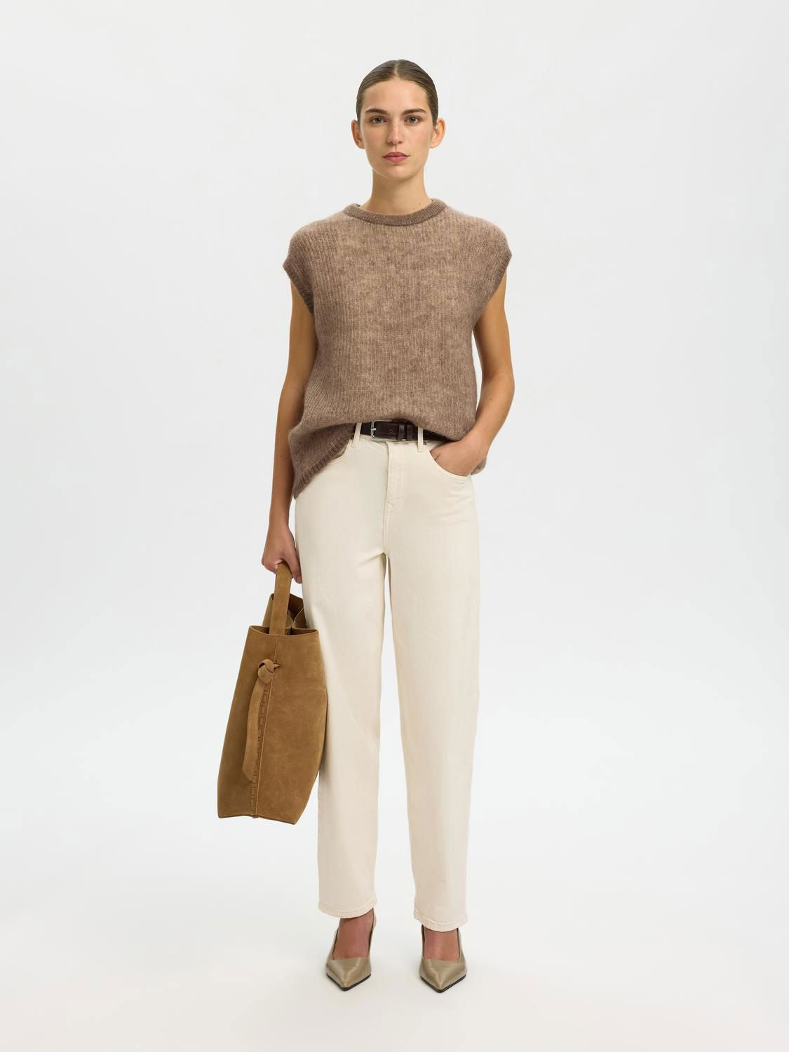 Slflulu Loose Sl Knit O-Neck