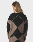 Inga Check Fluff Knit Blouse