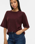 Viliga 2/4 O-Neck Knit Top - Noos