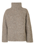 Slfgabriella Ls Knit High Neck Noos