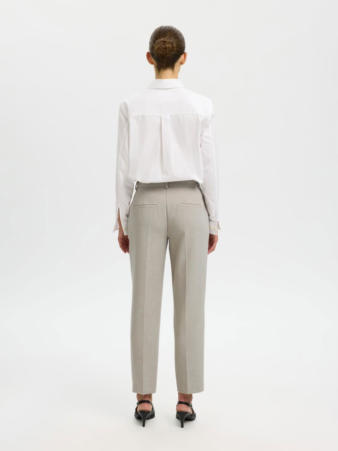 Slwrita-Ria Mw Cropped Pant Mel Noos