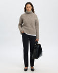 Slfgabriella Ls Knit High Neck Noos