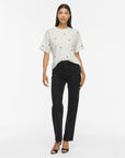 Vimonie Bow O-Neck S/s T-Shirt/rn