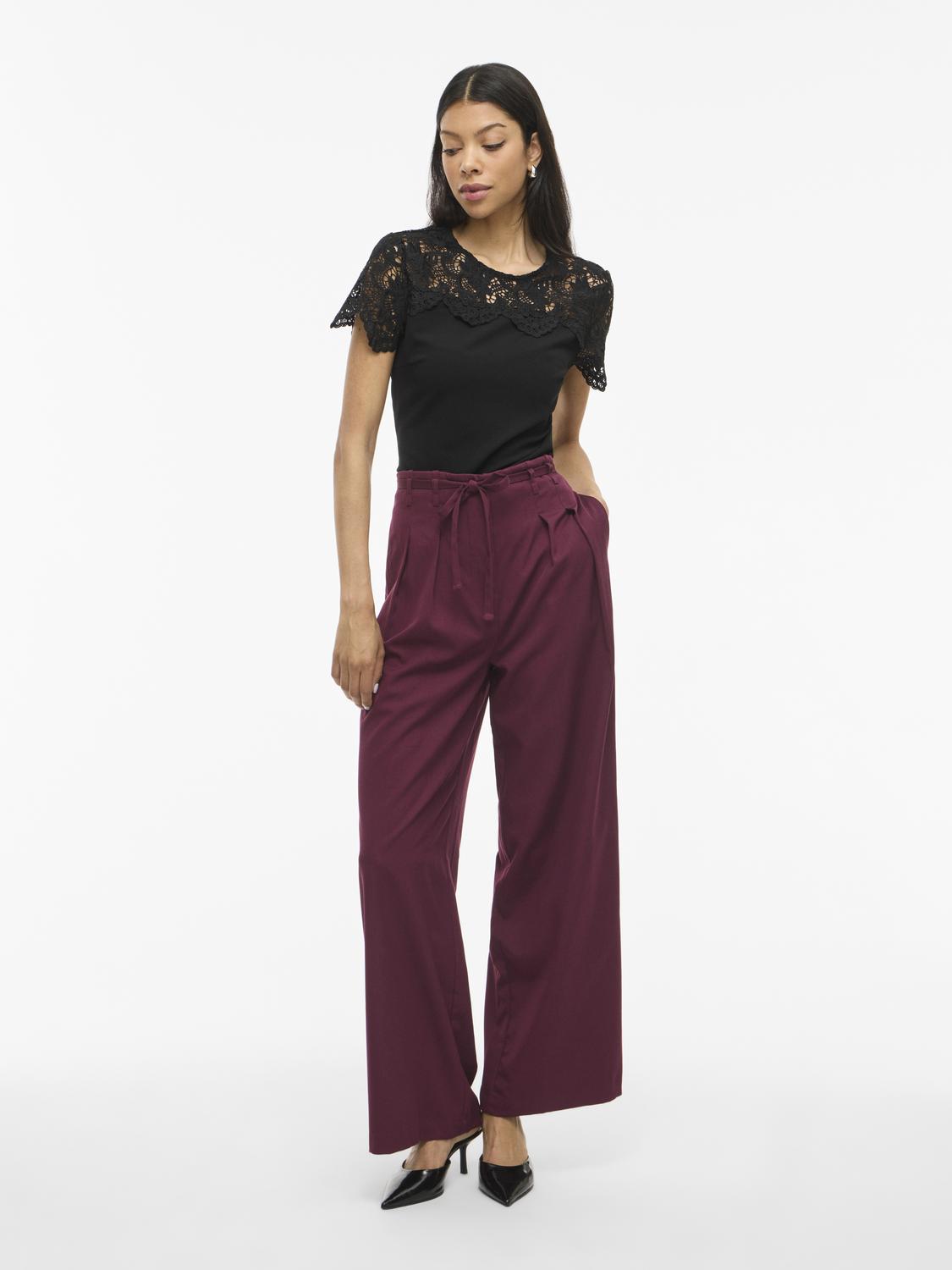 Vipeyton Hw Wide Tie Pants