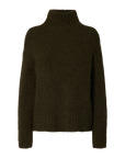 Slfgabriella Ls Knit High Neck Noos