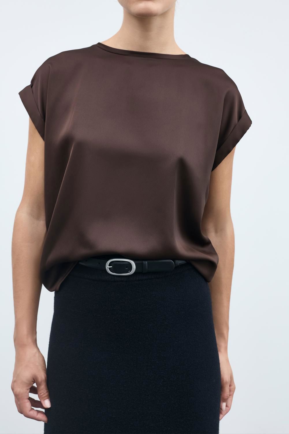 Viellette S/s Satin Top - Noos