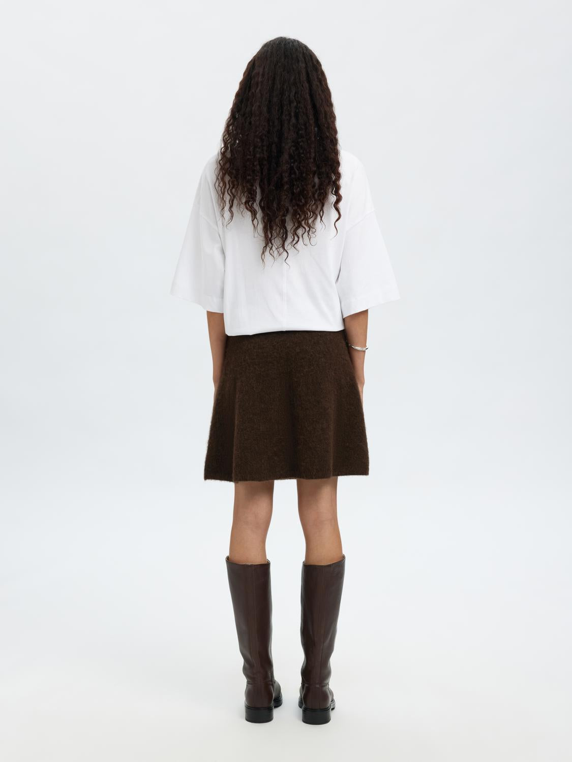 Slflulu Brushed Hw Knit Skirt