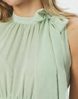Marli Solid Chiffon Dress
