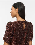 Vibelieve O-Neck Puff Short Dress/ka