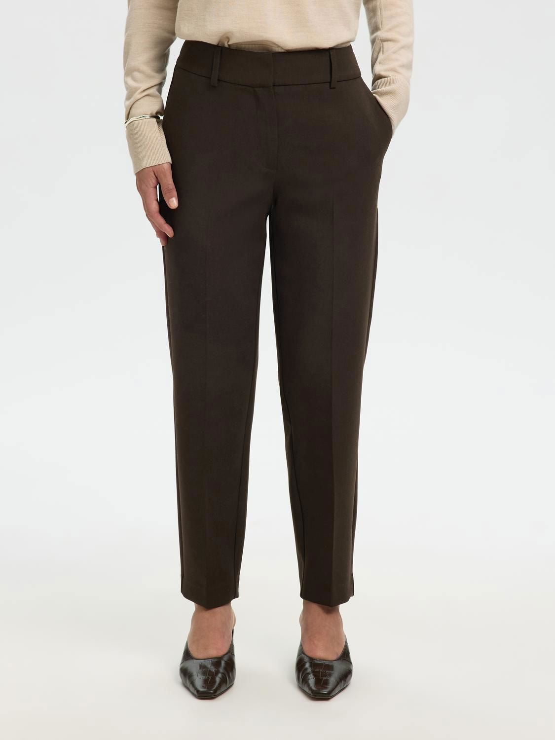 Slwrita-Ria Mw Cropped Pant Mel Noos