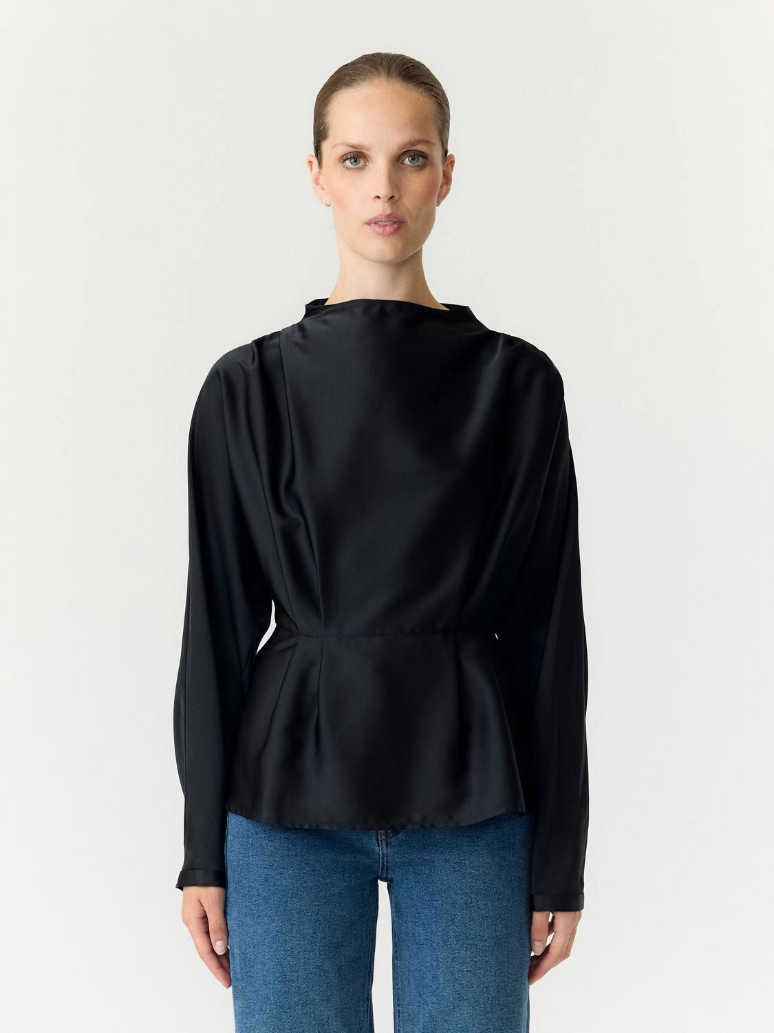 Yaspella Ls Funnel Neck Top S. Noos