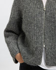 Slfanjuli Ls Knit Zip Cardigan