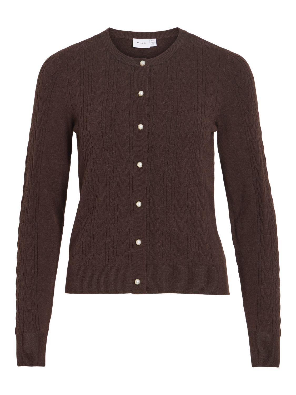 Vikerry Cable L/s Knit Cardigan-Noos