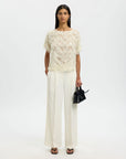 Slfmyline Ss Boat Neck Top B