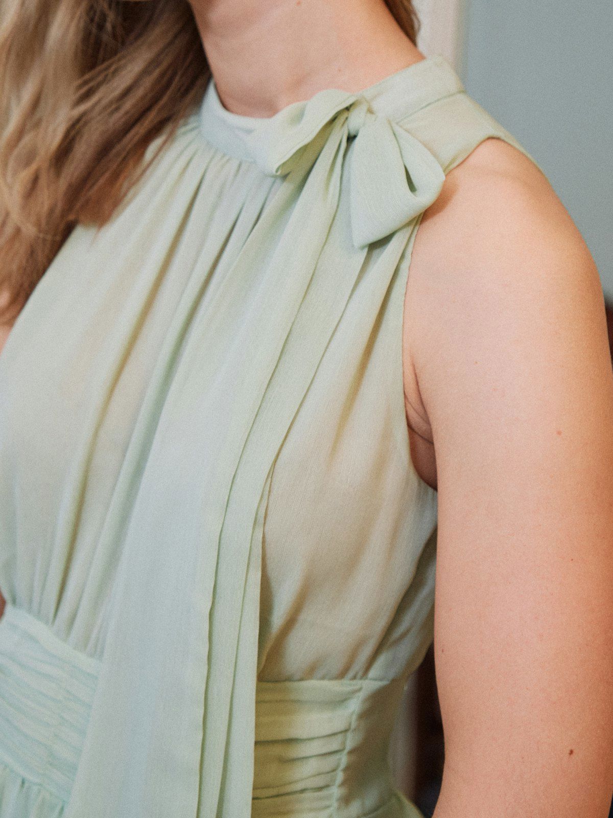 Marli Solid Chiffon Dress