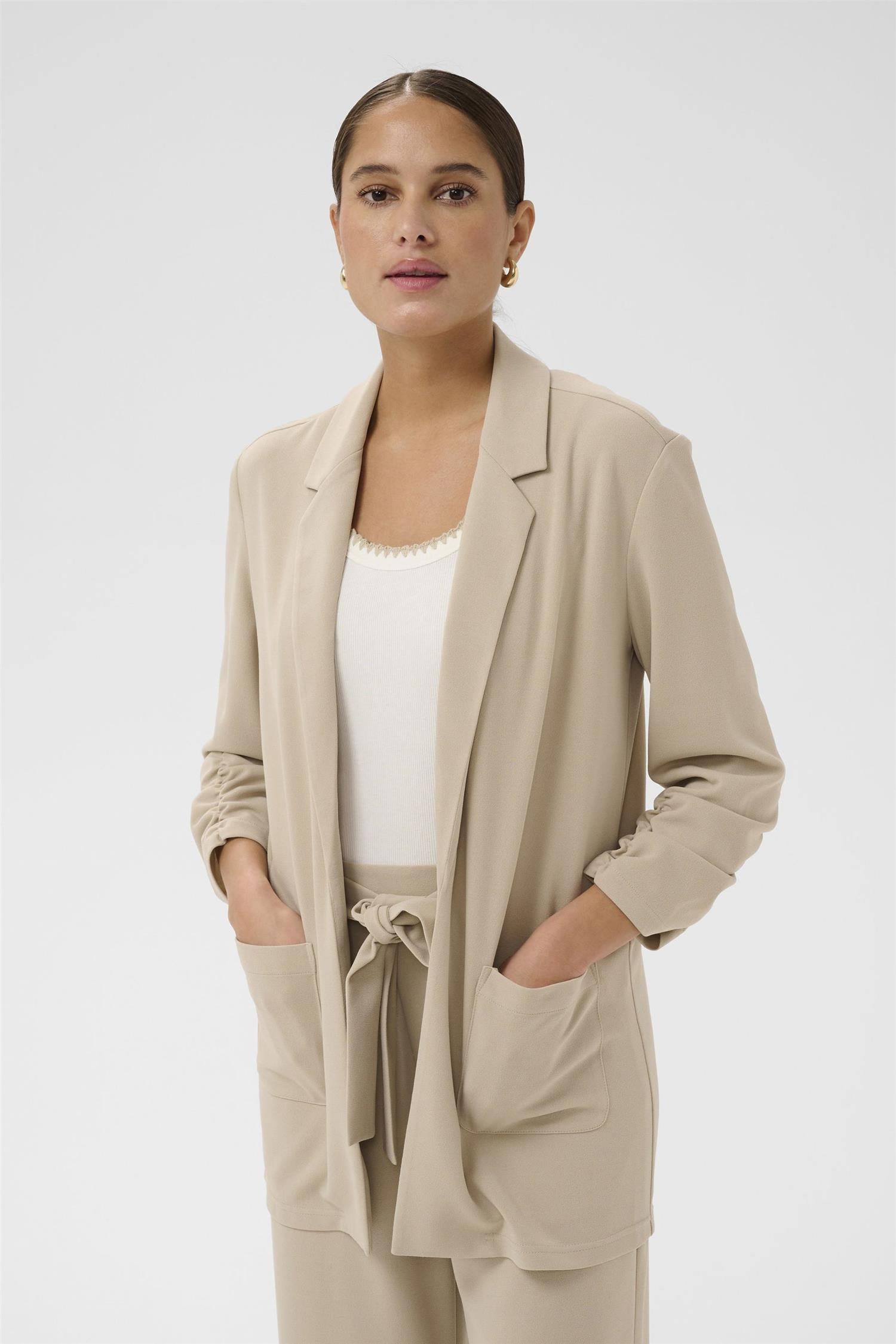 Kapheobe 3/4 Sleeve Blazer
