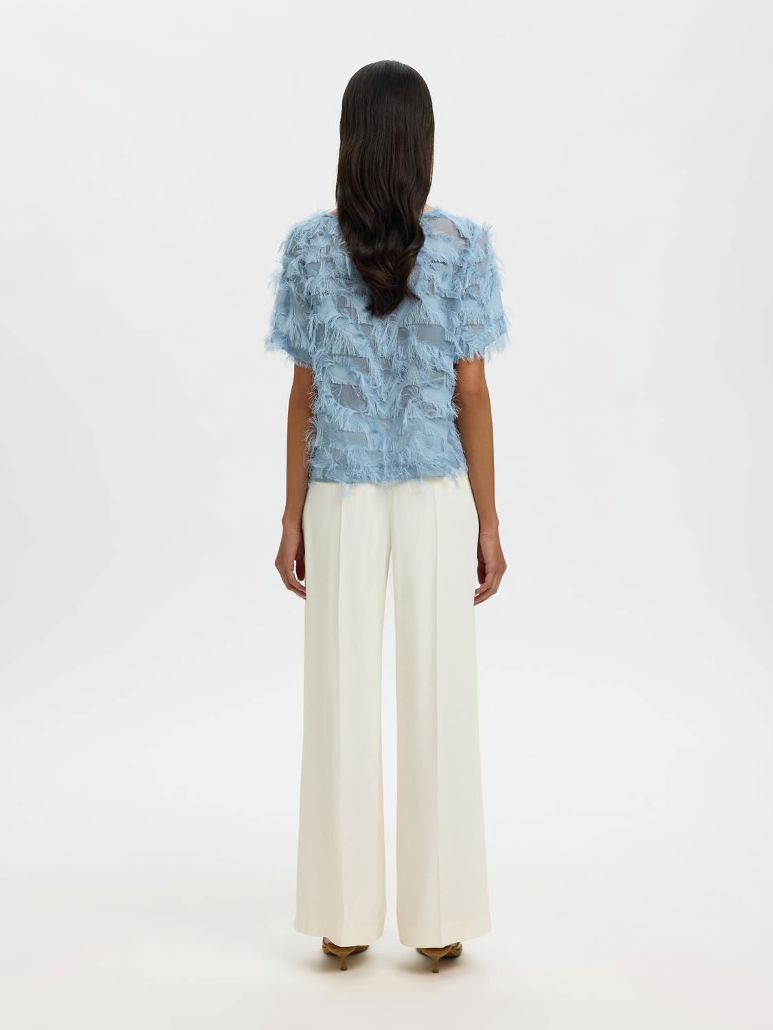 Slfmyline Ss Boat Neck Top B