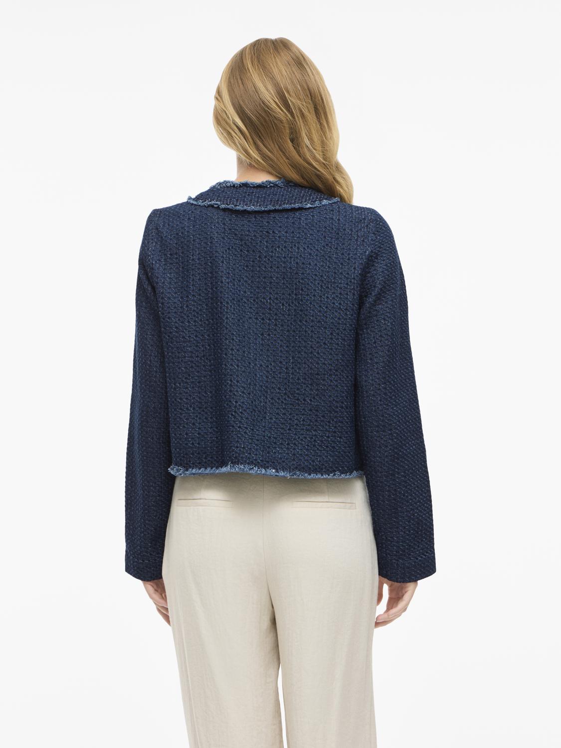 Vioaklynn O-Neck L/s Denim Jacket