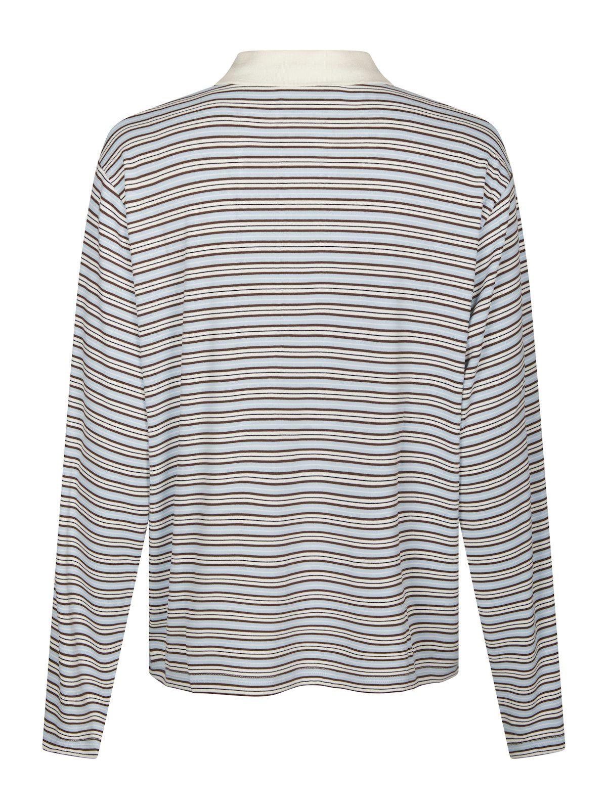 Lirenne Striped Polo Blouse
