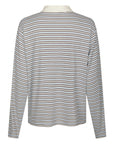 Lirenne Striped Polo Blouse