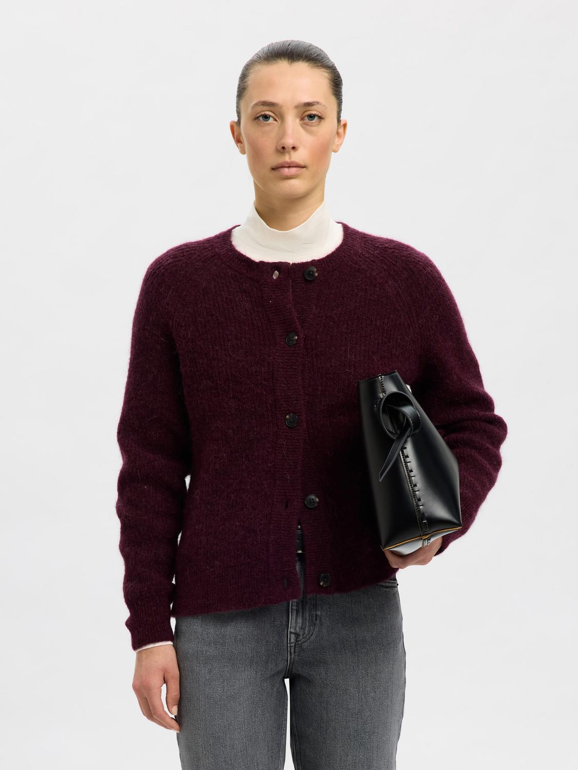 Slflulu Ls Knit Short Cardigan Noos