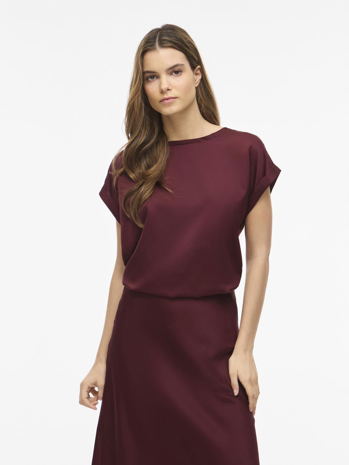 Viellette S/s Satin Top - Noos