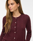 Vikerry Cable L/s Knit Cardigan-Noos