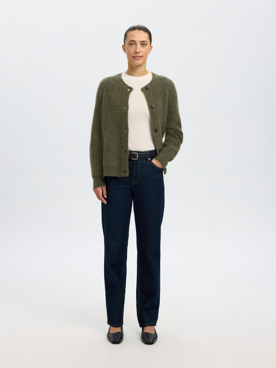 Slflulu Ls Knit Short Cardigan Noos