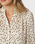 Astrida Flower Jacquard Blouse