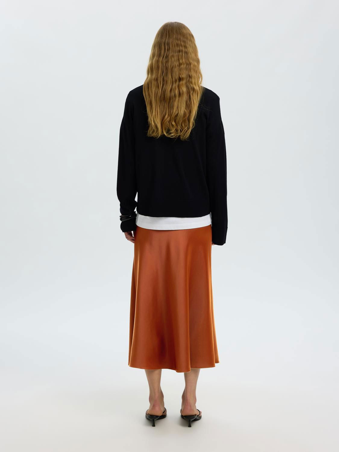 Slwlena Hw Midi Skirt Noos