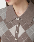 Gia Check Knit Blouse