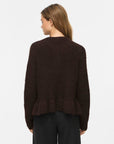 Vibows L/s Flounce Knit Cardigan-Noos