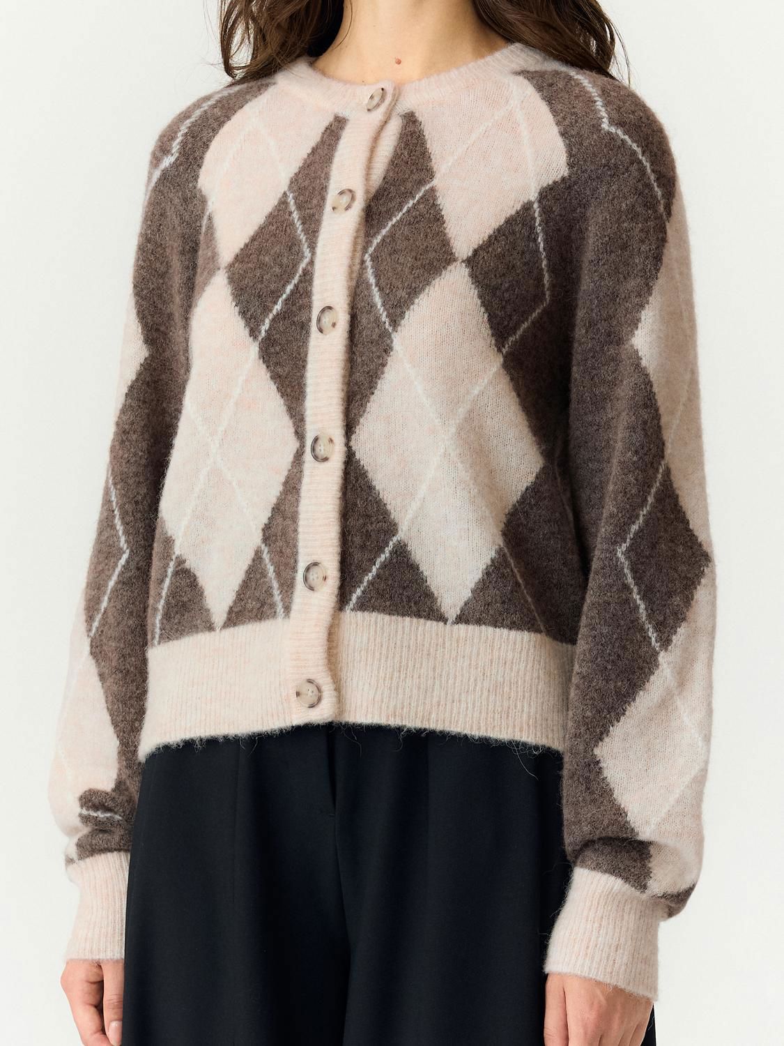 Yasjohi Ls Wool Blend Cardigan S. Noos