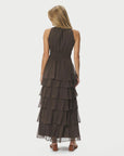 Marli Solid Chiffon Dress